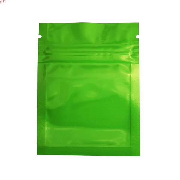 2000 шт. / Лот Оптовая 6x8см Зеленый Ziplock Алюминиевая фольга Пакетная сумка Кофейная фасоль Mylar Bags Food Pough Free Fast Freak Shippe