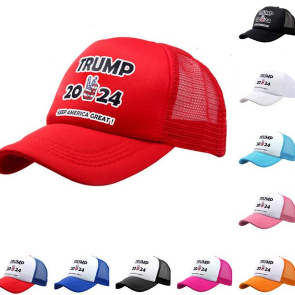 

trump 2024 hat 2021 summer baseball ball caps president trump keep america great maga mesh snapbacks patchwork peak cap visor gg3201, Yellow