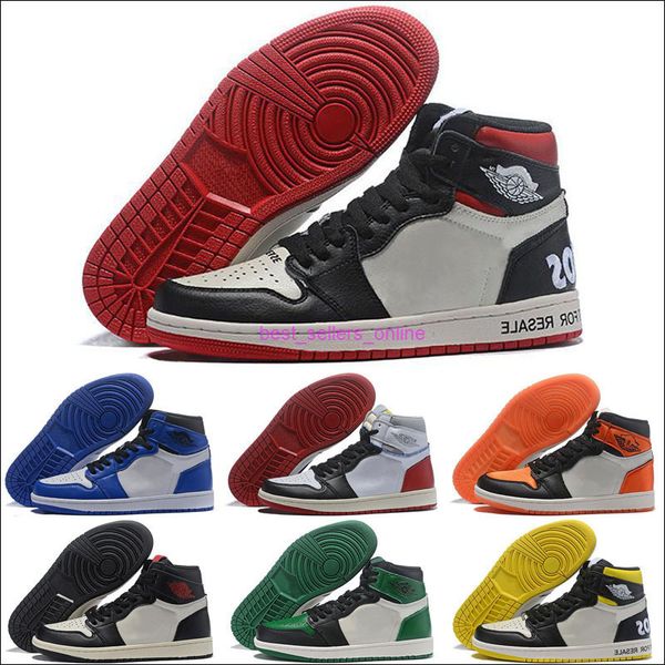 

1 og high jumpman basketball shoes black toe storm blue banned space flight size 40-47
