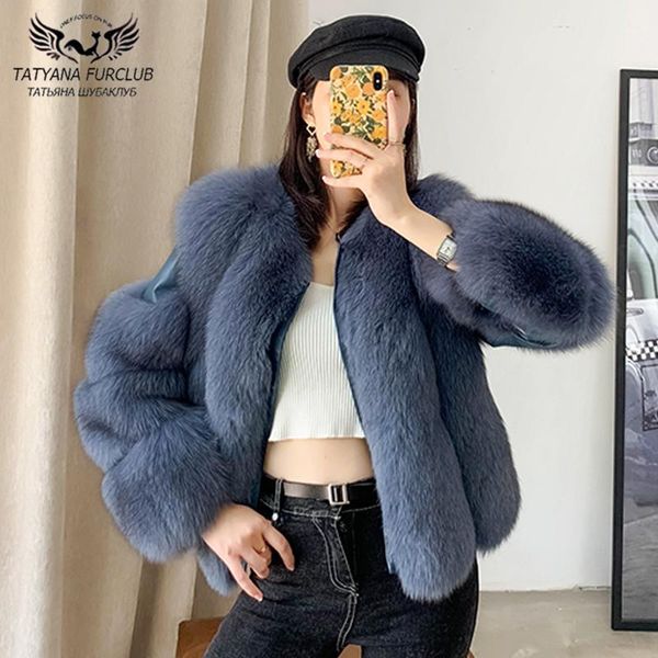 

women's fur & faux whole skin natural coats women 2021 fashion genuine sheep leather jackets with luxury overcoats female, Black