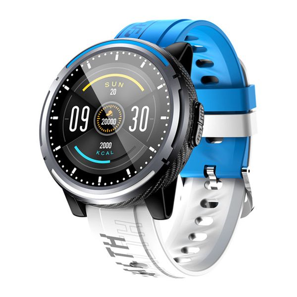 

smart watch ip67 waterproof heart rate monitoring multifunctional full screen touch bluetooth call sports men, Silver