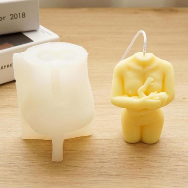

craft tools mom holding baby silicone candle mold handmade diy cakes soaps puddings chocolates molds naked female