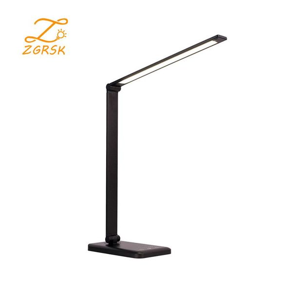 

table lamps eye protection wireless charging desk lamp aluminum alloy folding touch fivespeed dimming led student reading lighting