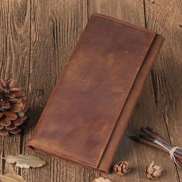 

vintage mens short wallet men genuine leather clutch wallets purses first layer real multi card retro holder 358, Red;black