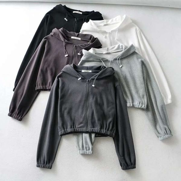 

fashion street tracksuits women's casual suit spring 2021 short hooded sweater + elastic waist leggings, Gray