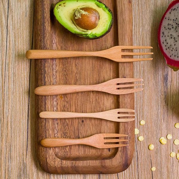 

forks year portable janpatnese-stytle tableware wooden set arts gift dinner picnic cutlery