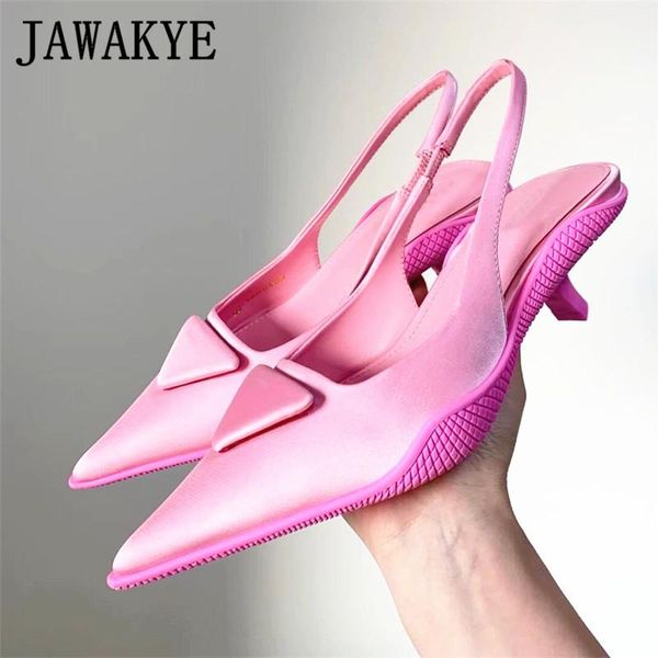 

new brand women sandals silk summer shoes pink kitten heel pumps patent leather high heels slingback party shoes zapatos mujer, Black