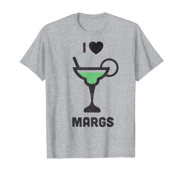 

i love margs margaritas funny drinking drunk party tequila t-shirt, White;black