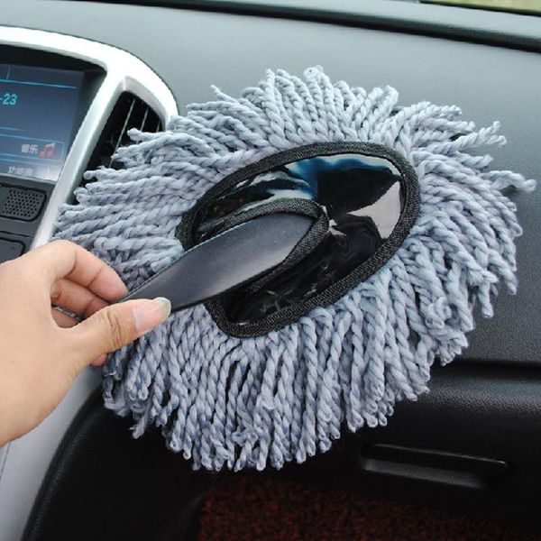 

car sponge microfiber dust cleaning wax brush dry wet dual purpose with long handle detachable auto mopping dusting brushes
