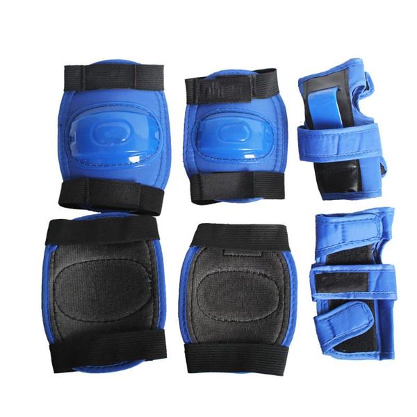 

elbow & knee pads 6pcs/set children skating bike protective gear sets bicycle skateboard ice roller hand guard protector, Black;gray