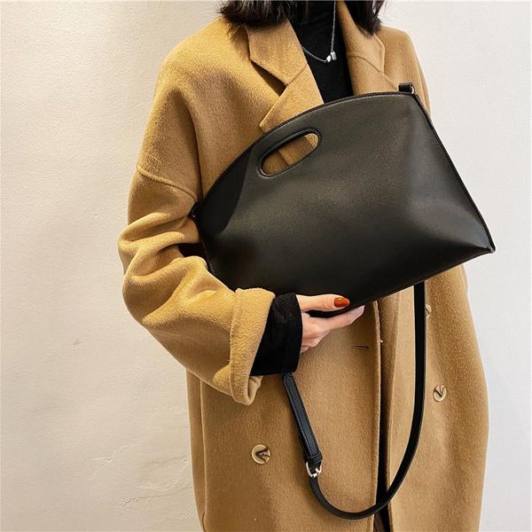 

cross body solid color 2021 fashion female tote bag quality pu leather women designer handbag chain shoulder messenger
