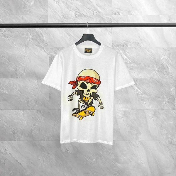 

men's t-shirts drew house pirate printed t shirt men women casual t-shirt basic cotton tees, White;black