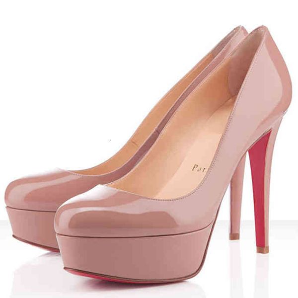 

party women's heels dress pump red bottom high heel platform pumps soles bianca patent leather black nuede with boxes in