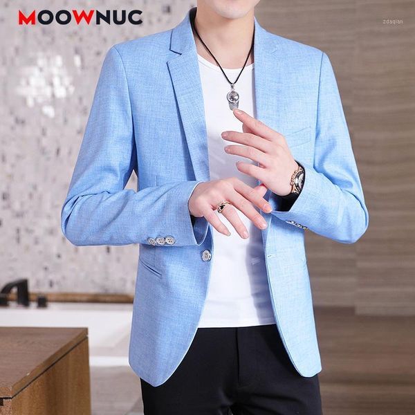 

men's fashion blazer slim outerwear designer jacket 2021 autumn spring solid coat male business casual suits classic style & blazers, White;black