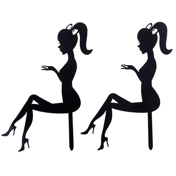 

other festive & party supplies high heels lady girl acrylic cake er weddding decorations happy birthday cupcake dessert sign