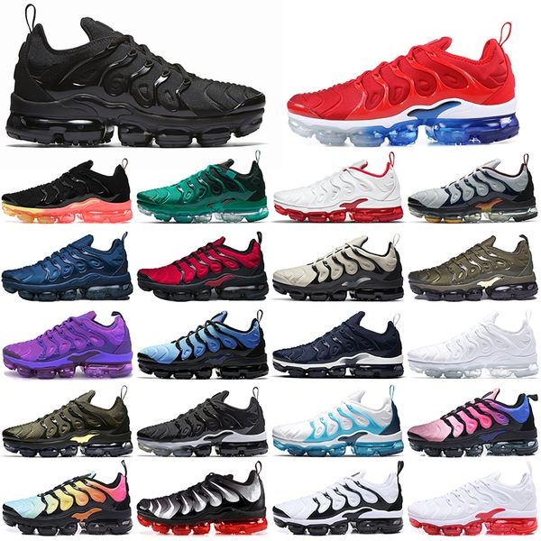 

tn plus running shoes men women usa vibes triple black light bone hyper blue noble red olive walking tns mens womens outdoor sports trainer