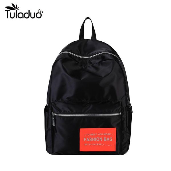 

backpack men's couple waterproof nylon multi-pocket travel girl bag