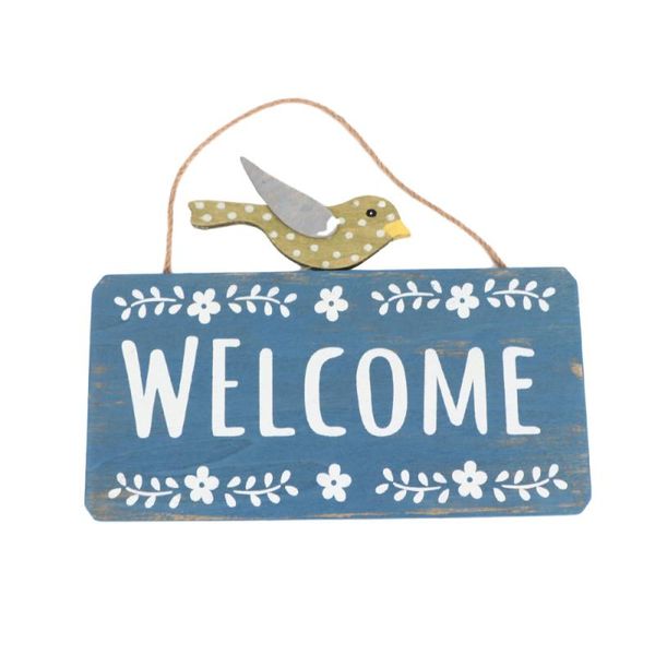 

party decoration 1pc welcome hanging board bird design doorplate creative wall sign door tag for bar el restaurant