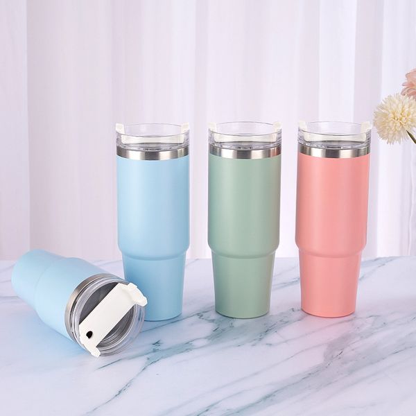 

stainless steel straw cup insulation cup 20oz 30oz car cup cups thermal mug