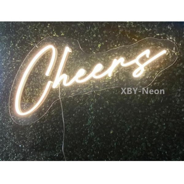 

other lighting bulbs & tubes cheers sign custom neon light for wall decor bar party led gift home living room bedroom store shop logo