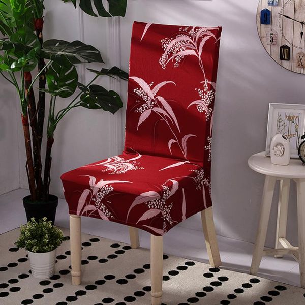 

silk dining chair cover elegant printed stretch chair slipcover removable washable protector dining room restaurant b