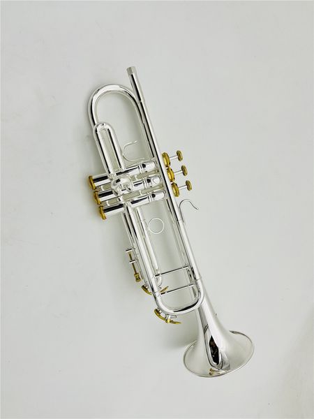 Alta qualidade YTR-8335GS BB Trumpet Siver Plated Instrumento de bronze profissional com acessórios de caso