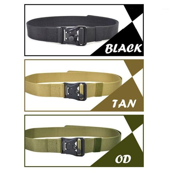 

waist support adjustable fashion heavy duty belt nylon belts with magnetic quick-release buckle for wen or women1, Black;gray