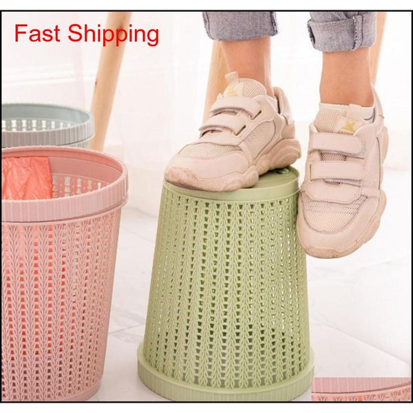 

rattan styled trash can with self-replacing garbage bag storage kitchen waste rubbish garbage bin trash can jllqnj loveshop01