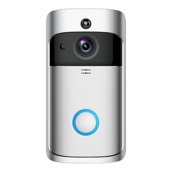 V5 Smart Home Video Doorbell 720p HD para WiFi Conexão em tempo real Câmera em tempo real Lente de áudio de áudio Visão noturna