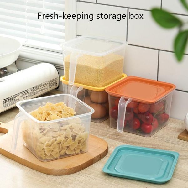

storage bottles & jars large-capacity refrigerator fresh-keeping box kitchen food sealed jar transparent fruit and vegetable