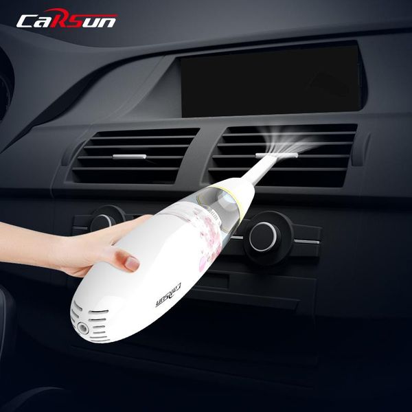

inflatable pump carsun portable vacuum cleaner cherry blossom handheld powerful suction car wet dry for home pet hair cleaning