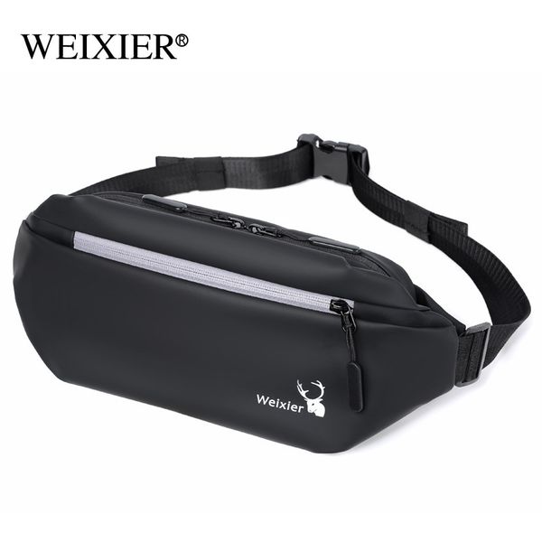 

waist new outdoor messenger multi function pu large capacity chest leisure men's shoulder bag