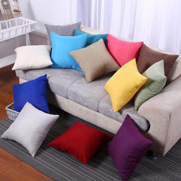 

decorative cushion covers solid simple fashion throw pillow cases cafe sofa cushion cover pillow case 45*45