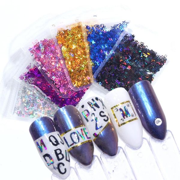 

nail art decorations 12 color gold foils gorgeous nails glitter aluminum flakes paillette chip design shinny year decoration, Silver;gold