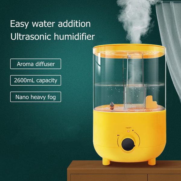 

humidifiers 2600ml aromatherapy air humidifier heavy fog ultrasonic mist maker essential oil diffuser home room fragrance aroma