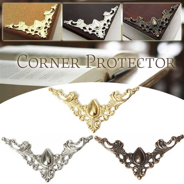 

craft tools 12pcs/lot utility metal bo scrapbo corner 41x41mm silver gold bronze for jewelry gift box decorative protector cover