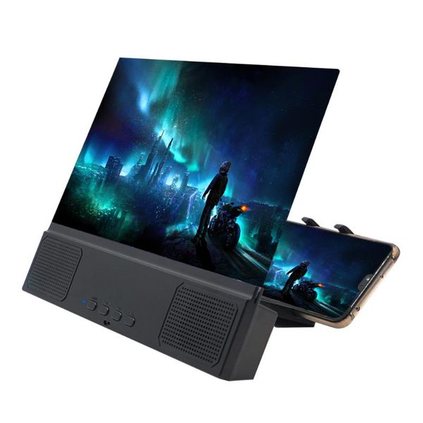 

12'' mobile phone screen l2 cell phone audio 3d video screen magnifier stand holder video enlarged bracket