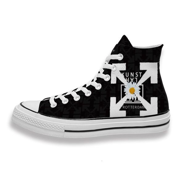 

custom printed arrow daisy sneakers high mens womens running sho skateboard diy trainers canvas casual shoe