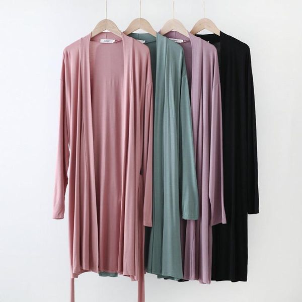 

women's sleepwear ropa mujer long sleeve modal women autumn winter bathrobe loose large size home wear clothes ladie's robe xxl, Black;red