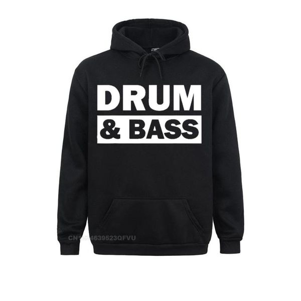 

men's hoodies & sweatshirts drum and bass music dnb shirt for djs print men women rife cotton tees funny camisas hombre long sleeve clo, Black
