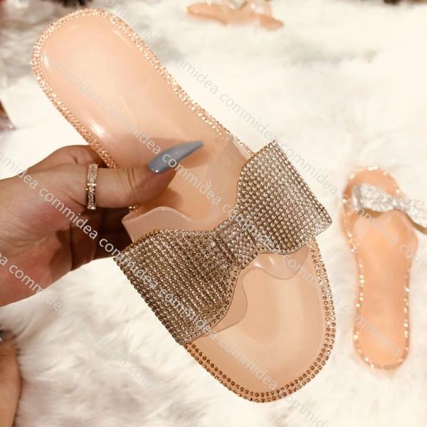 

shoes women's sandals women slippers outdoor travel beach slippers new fashion auger bowknot sandals, Black