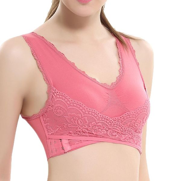

tank sport bras woman tube ladies'plain color front cross side lace sports bra full cup bra vest ropa mujer @40, White;black