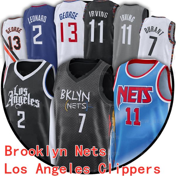 

BrooklynNetsMens 11 Irving Kevin 7 Durant Jersey 2 Leonard Paul 13 George 2021 Los AngelesClippersBasketball Jerseys, Color6