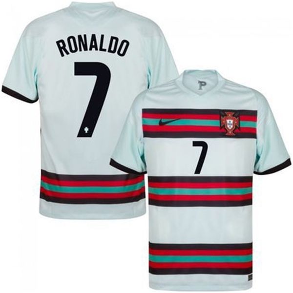 

2021 cup portugal national team away no.7 ronaldo thai football shirt, Gray