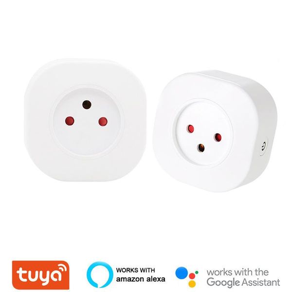 

smart power plugs israel 16a eu wifi plug home wireless socket outlet works with alexa google tuya app