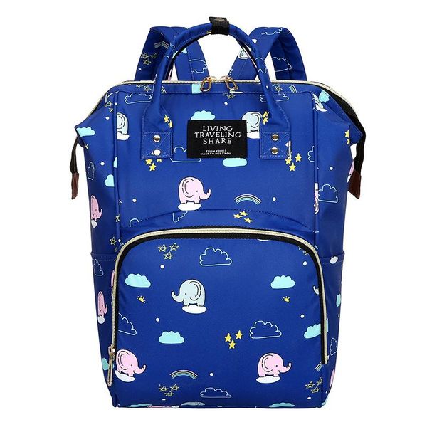 

diaper bags printed cartoon mom bag multi-functional women's backpack mother large capacity and baby