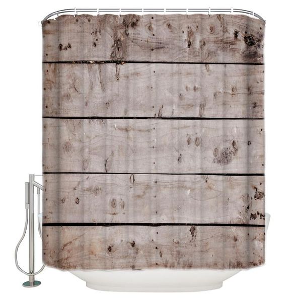 

shower curtains vintage wood with brown grain curtain decor hooks waterproof