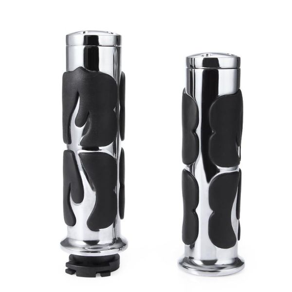 

handlebars 2pcs universal motorcycle handlebar grip aluminium alloy comfortable motorbike rubber protector