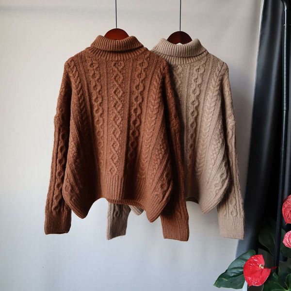 

fashion and autumn version winter 2020 loose new korean versatile high collar thickened women's pullover sweater luxury, White;black