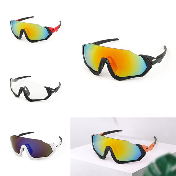 

3yCu Outdoor cycling sports half frame integrated riding men's explosion proof windproof sunglassesBicycle Sunglasses sunglasses, White;black
